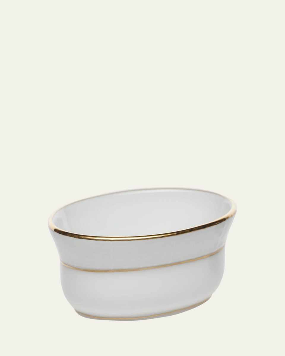 Golden Edge Mini Oval Bowl
